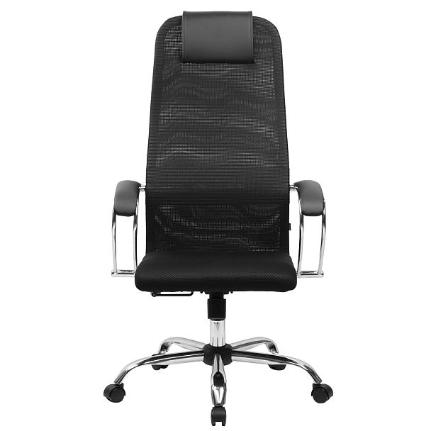 Кресло BRABIX PREMIUM "Ultimate EX-800" хром, плотная двойная сетка Х2, черное, 532911 - Вид 5