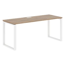 Стол прямой EQST 1767 Дуб Денвер светлый/Белый 1760х670х750 EDIS - Фото предпросмотра