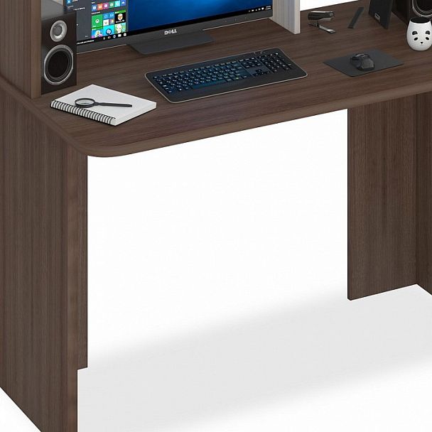 Стол компьютерный Домино Lite СКЛ-Прям120Р+НКЛ-120 Карамель/Шамони - Вид 3