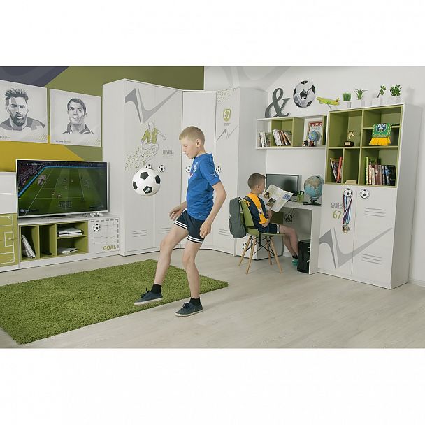 Шкаф угловой Ш4 "Румер-футбол" - Вид 3