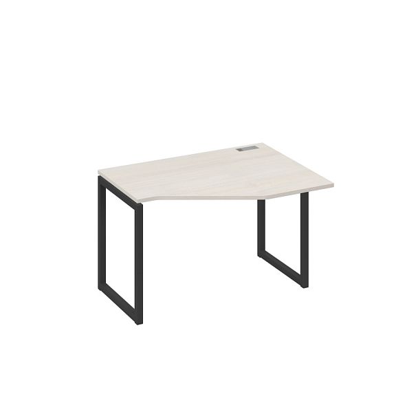 Стол эргономичный правый "Техно" на металлокаркасе QUATTRO A4 А4 Б4 052 БП дуб / металлокаркас антрацит - Вид 1