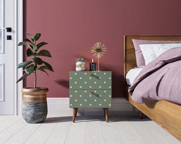 Тумбочка Berber с двумя ящиками 12 принт арт BB03/Print_12, разноцветная - Вид 4