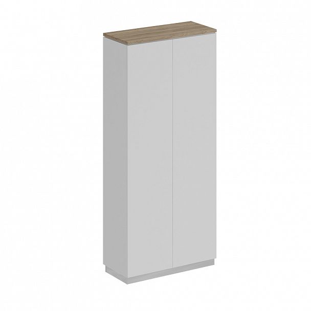 Шкаф для документов закрытый "City" СИ 307 дуб гладстоун светлый/белый премиум/белый премиум - Вид 1