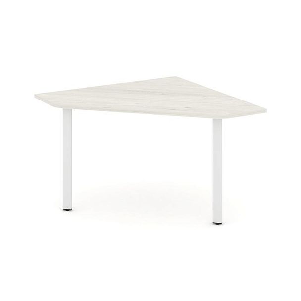 Стайл Проджект Угловой элемент перег. стола SN-6.UPRG-031 Дуб Наварра/Металл Белый 1180*1180*750 - Вид 1