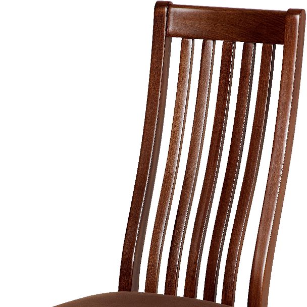 Стул деревянный с мягким сиденьем Альбен Античный орех/Коричневый велюр - Вид 6