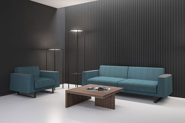 Шкаф Oliver 1600x550x1520, правый / корпус: дуб табак, фасады: дуб табак - Вид 5