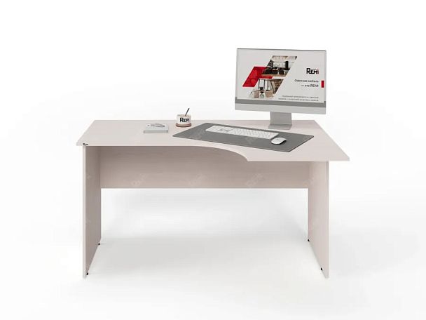 UNITY PС3-14 R ДУБ МОЛОЧНЫЙ Офисный стол угловой Правый 1400х900х750 - Вид 2