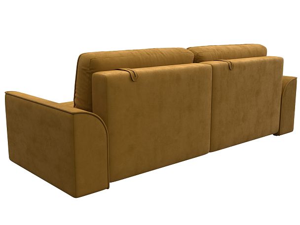 Диван прямой Лига-048 НПБ Велюр желтый - Вид 5