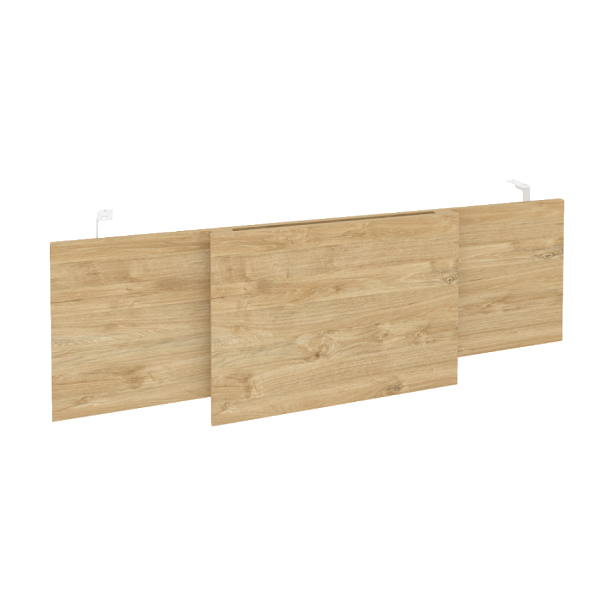 Onix Direct Царга стола руководителя O.M-CSR-4 Тиквуд светлый/Белый металл 1340*450*54 - Вид 1