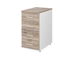 TANDEM RTD038-40-MA Тумба 4 ящика универсальная 400х600х750 Дуб Маувелла/Белый - Фото предпросмотра