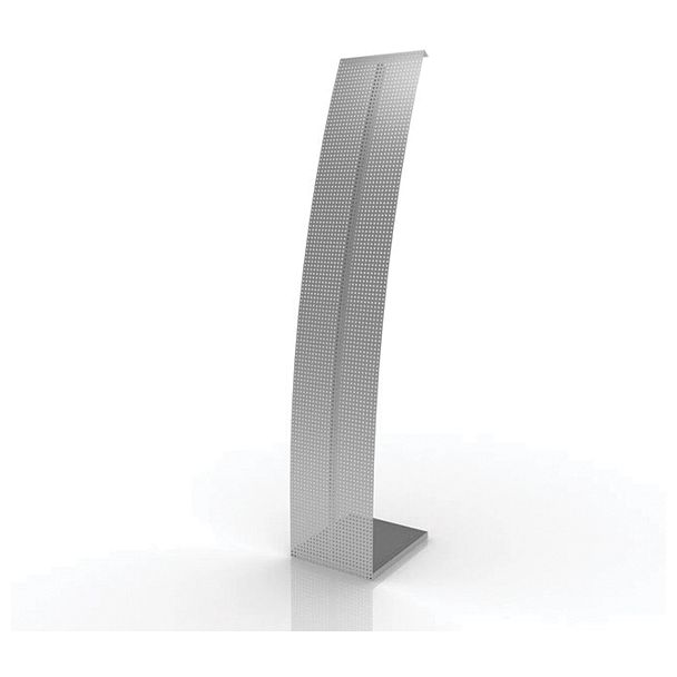 Стойка напольная для рекламных материалов (160х30х36 см), без лотков, хром, ПАРУС-1, (лотки 290443-290445), 290441 - Вид 3