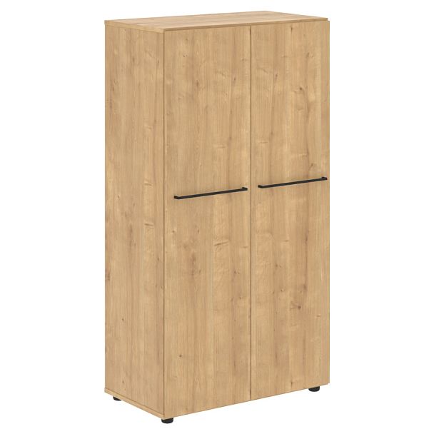 Шкаф с глухими средними дверьми LMC 80.1 Дуб Бофорд 800х430х1517 LOFTIS - Вид 1