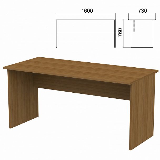 Стол письменный "Арго", 1600х730х760 мм, орех - Вид 2
