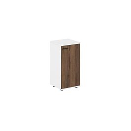 Шкаф низкий 400х400х825, 1 дв., з.ст HDF, правый / корпус: белый; фасады: дуб модена Сигма / Sigma - Фото предпросмотра