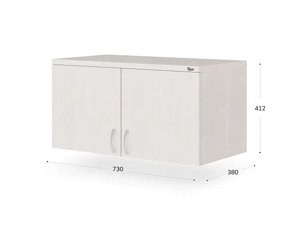 UNITY РАЗ-02 ДУБ МОЛОЧНЫЙ Антресоль закрытая низкая 730х380х412 - Вид 2