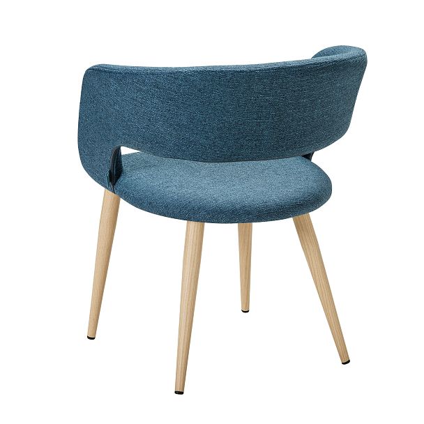 Кресло Hugs синий/нат.дуб - Вид 4