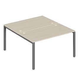 Бенч-система на 2 места Trend Metal 140x123x75 дуб феррара - Фото предпросмотра