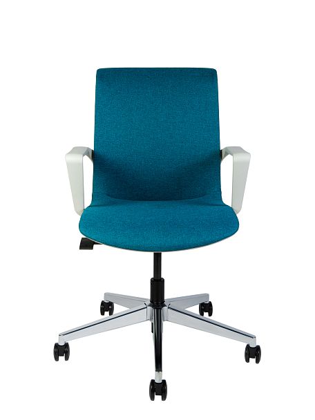 Кресло Некст / морская волна ткань / cветло серый пластик - Вид 2