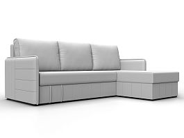 Диван угловой Слим угол универсальный Экокожа белый - Фото предпросмотра