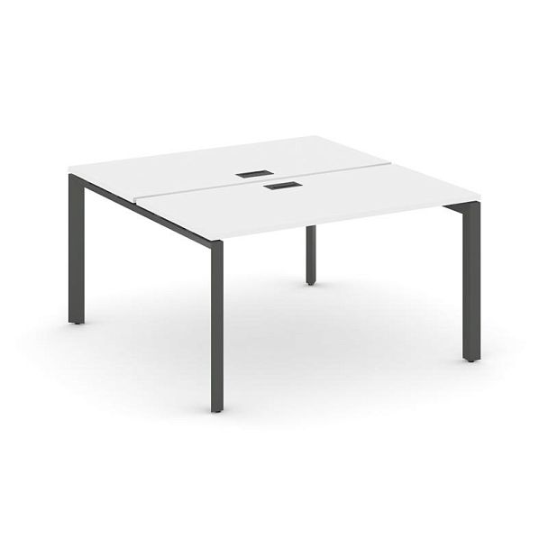 Style Project Next Рабочая станция двухсторонняя SN-59P.DRS-004 Белый/Металл Антрацит/Черный Заглушка 1580*1232*750 - Вид 1