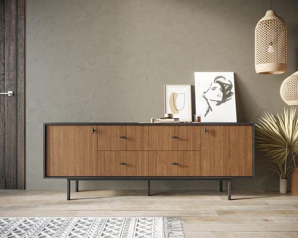 Комод две дверки и четыре ящика Emerson арт EM19 - Вид 4