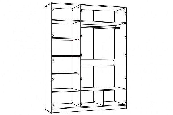 Шкаф платяной Livorno НМ 013.57 - Вид 3