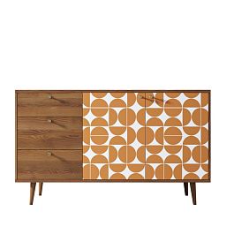 Комод Berber с двумя дверками и ящиками 14 принт арт BB05/Print_14 - Фото предпросмотра