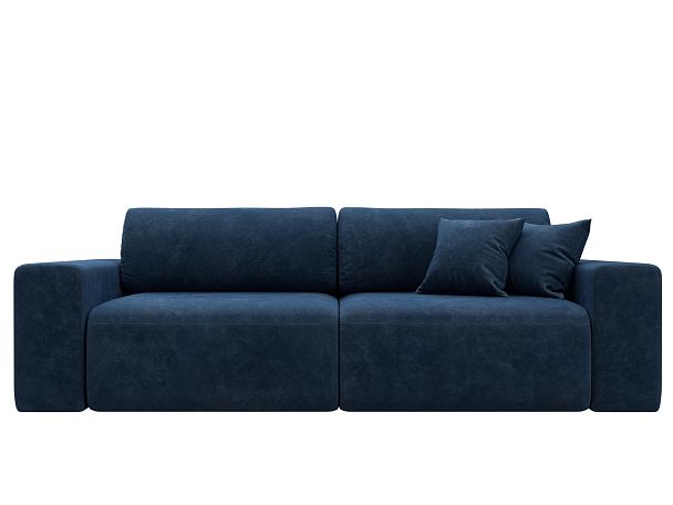 Диван прямой Лига-036 НПБ Классик Велюр синий - Вид 2