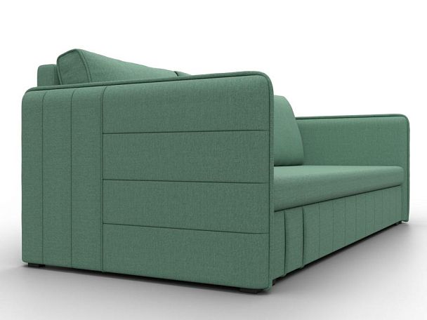 Диван прямой Слим Рогожка зеленый - Вид 3