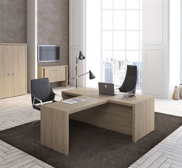 Креденция высокая Solid 150x45x104 орех - Вид 8