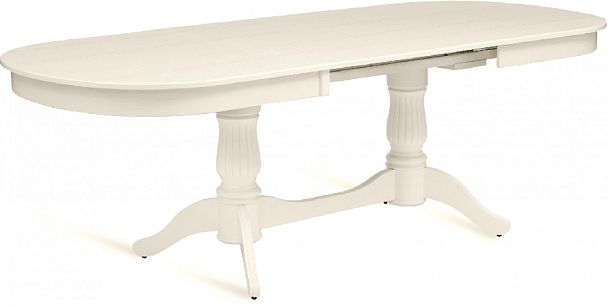 Стол деревянный раздвижной Кайнс 160(200,240)х100х76 Cлоновая кость - Вид 6