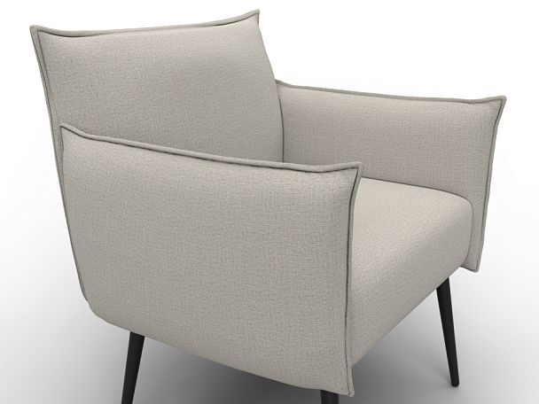 Кресло Лига-083 Рогожка бежевый - Вид 4