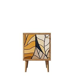 Тумбочка Berber с дверкой 08 принт арт BB21/Print_08, разноцветная - Фото предпросмотра