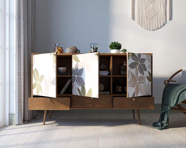 Комод Berber три дверки и три ящика 27 принт арт BB24/Print_27 - Вид 2