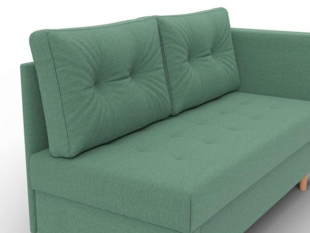 Кушетка Лига-098 Рогожка зеленый - Вид 4