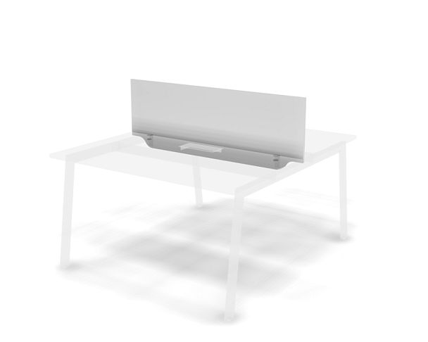 MATRIX 121P042 Экран для двойного стола 1380х16х475 Белый - Вид 1