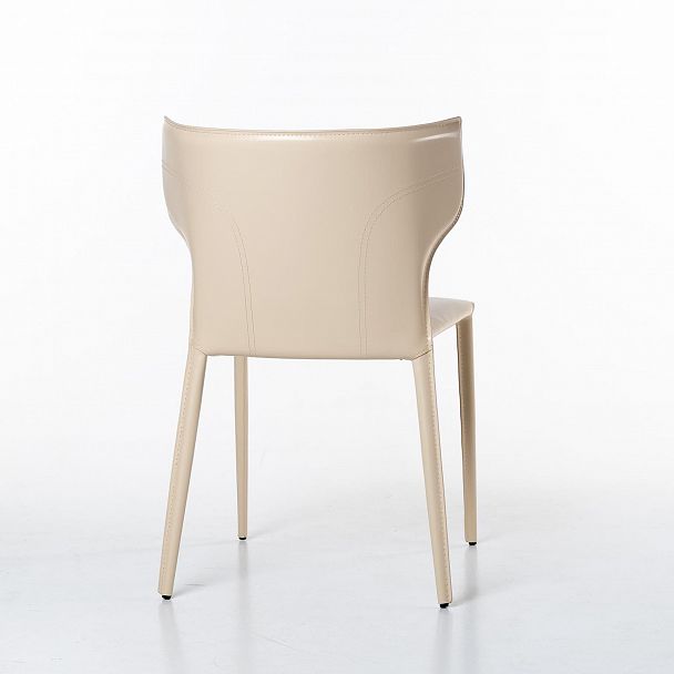 Стул Austin, кожа бежевый, стопируемый - Вид 7