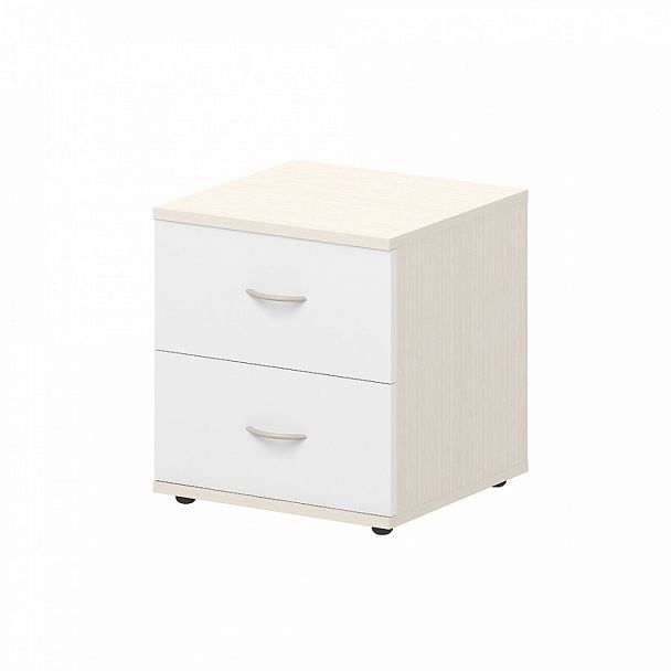 Тумба прикроватная "Дения" ПК-МКП-ТМК40Х39-В1-876 дуб альпийский+белый - Вид 1