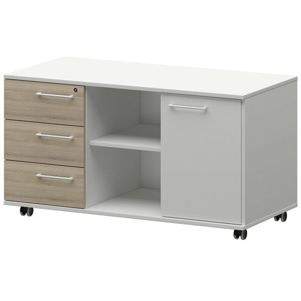 Креденция левая KZT-62L Кронберг/Белый 1200x568x648 Кортез - Вид 1