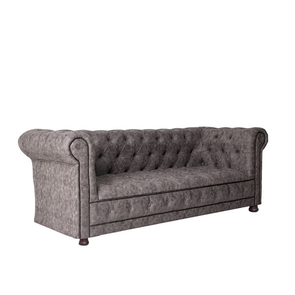 Диван Cheaster, иск.замша Aurum Plus Gray, ножки бук - Вид 2