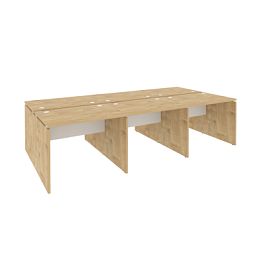 Onix Рабочая станция O.D.RS-6.1.7 Тиквуд светлый/Белый бриллиант 2940*1475*750 - Фото предпросмотра