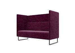 Bronks Диван двухместный BROS-2 Velvet lux 65/Металл Черный 1715*760*1180 - Фото предпросмотра