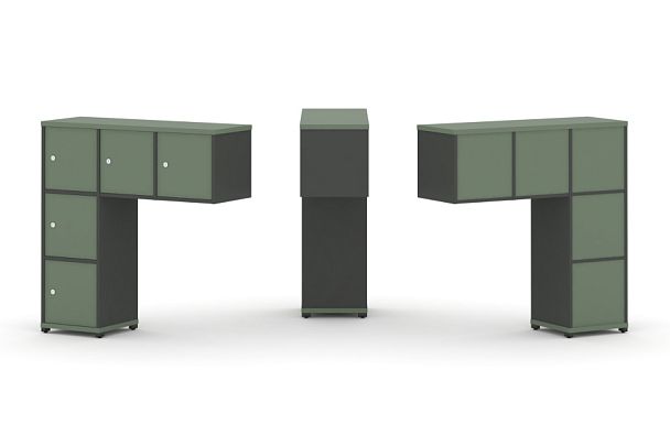 Concept Надставка низкая CN.ONN-007 Кобо/Антрацит/Металл Антрацит 1099*365*1130 - Вид 1