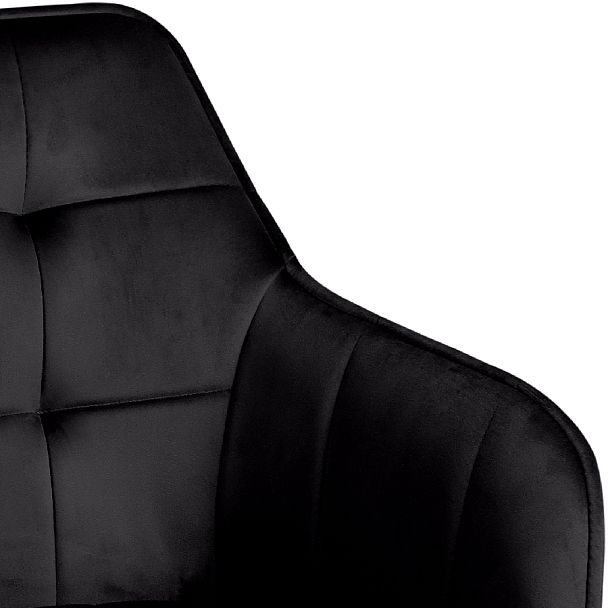 Полубарное поворотное кресло Мони К, черный H75/черный - Вид 9
