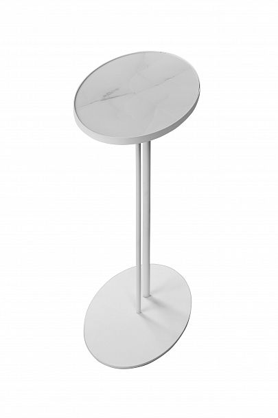 Журнальный столик Stone овальный 015, белый - Вид 6