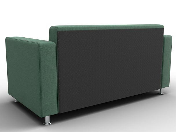 Диван прямой Лига-093 ВН Рогожка зеленый - Вид 5