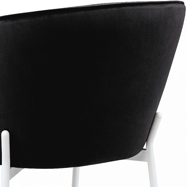 Комплект кухонных стульев Миэль черный велюр/белый, 3 шт. - Вид 10