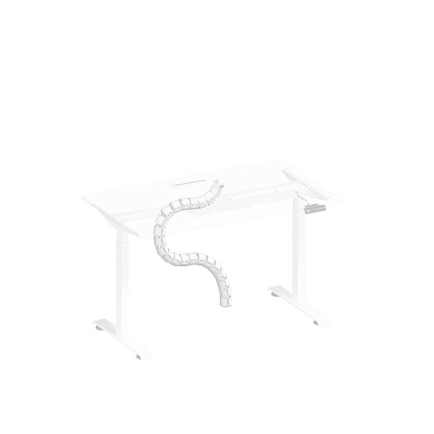 Комплектующие: Кабель-канал вертикальный гибкий (22 звена), белый Elevo А2 735 Б белый гладкий - Вид 1