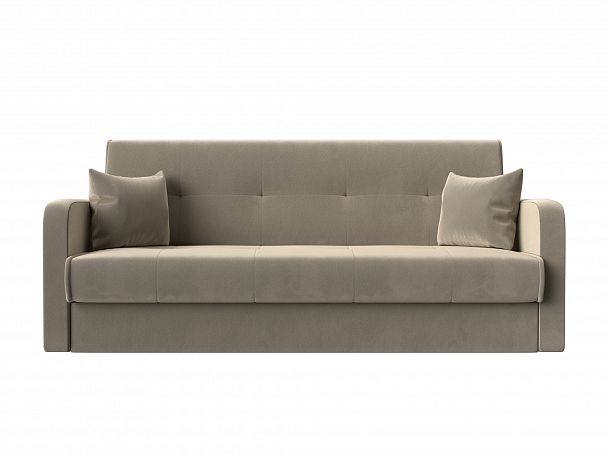 Диван книжка Надежда (полностью микровельвет бежевый) - Вид 2