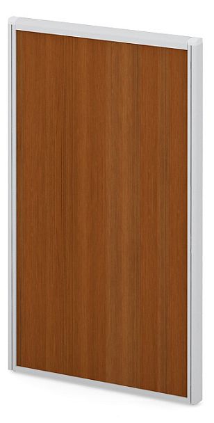 Модуль сплошной "Мобильные офисные перегородки «Логика»"  ПК-ЛГ-МДС138х80Д-В1-35 миланский орех светлый - Вид 1